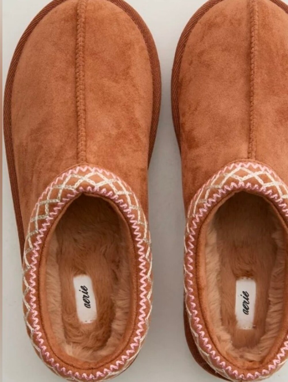 Aerie Embroidered Slippers Size 7 NWT